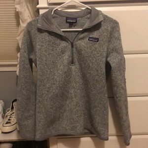 Gray Patagonia Quarter Zip